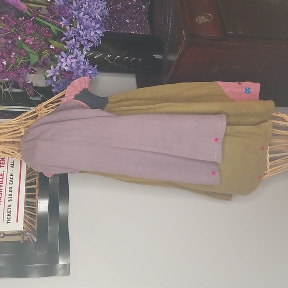 Vintage Bohemian Hippie Embroidered One Size Pullover Tunic Top - Picture 9 of 15